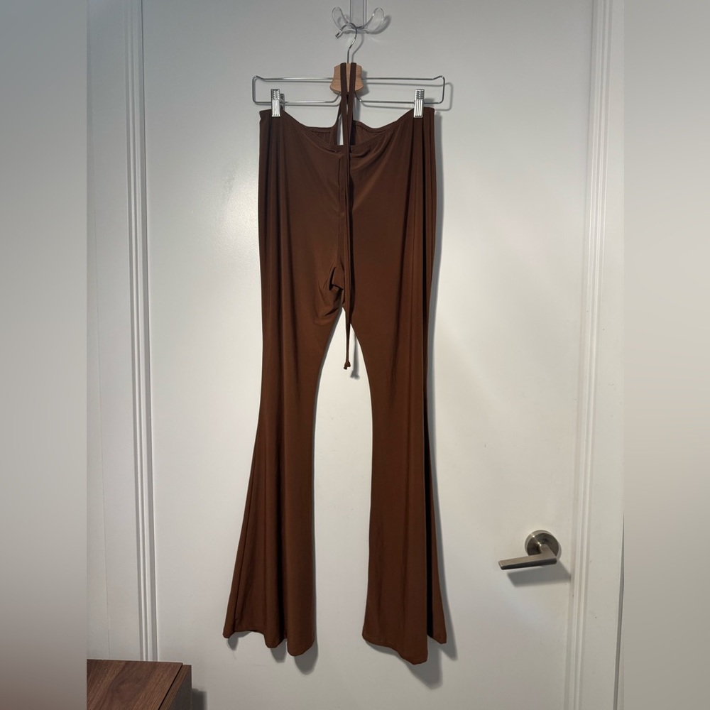 Brown Flared Pants